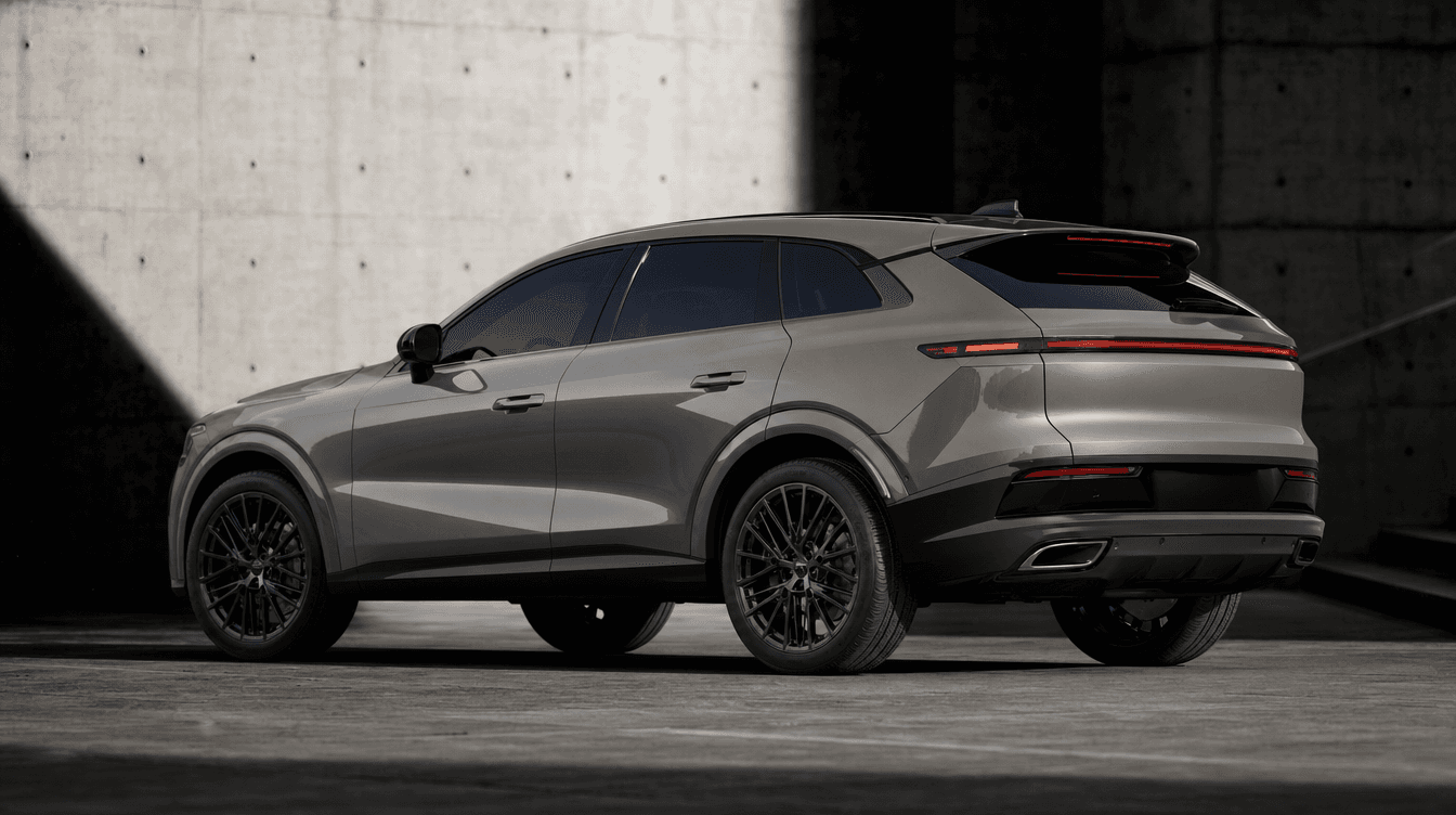 רכב SUV באפור בטון מטאלי
